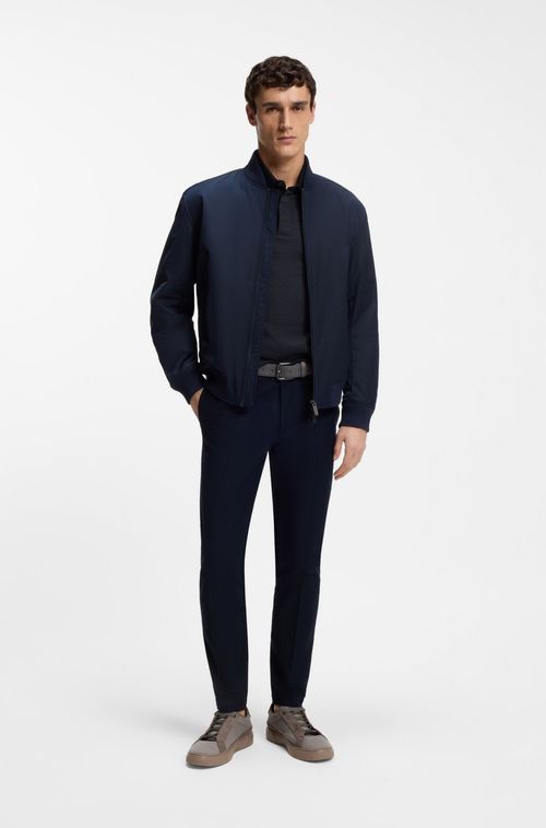 Polo BOSS x ASTON MARTIN Em Piquê De Lã e Algodão