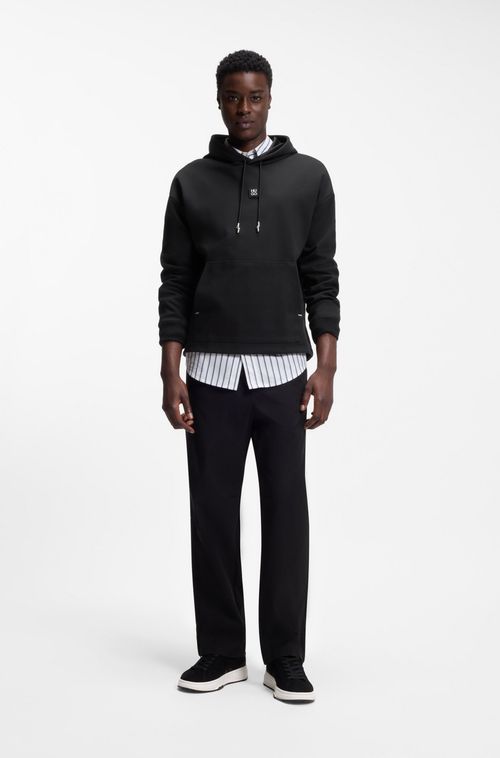 Moletom Com Capuz E Ajuste Descontraído Com Logo Sobreposto