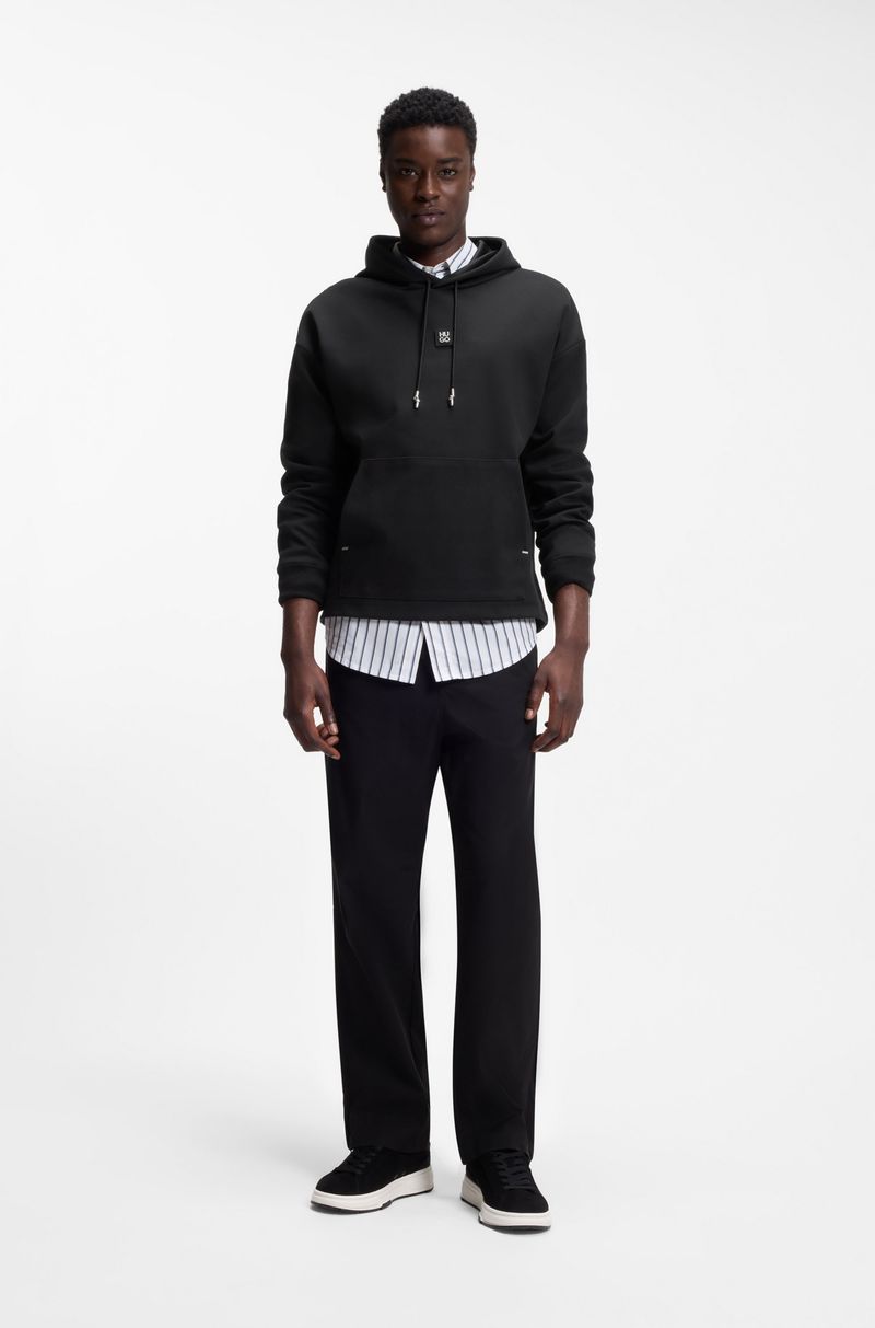 Moletom Com Capuz E Ajuste Descontraído Com Logo Sobreposto