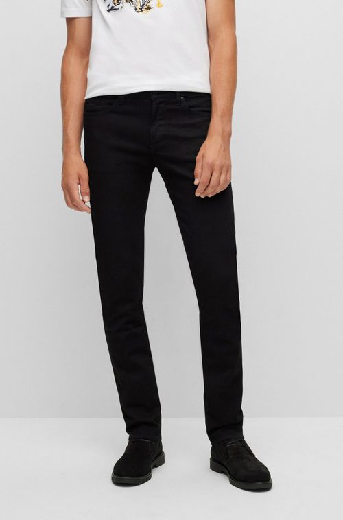 Calça Jeans Slim Fit Em Denim Italiano Super-Soft