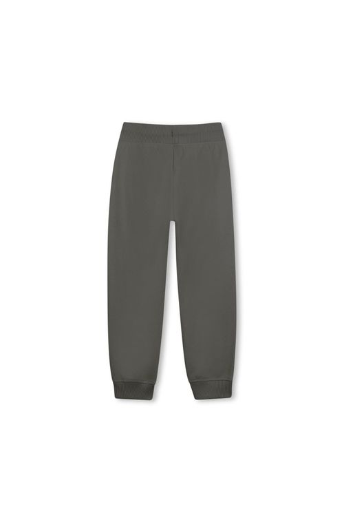 Calças Infantis Em Mistura De Algodão Com Logo Dividido