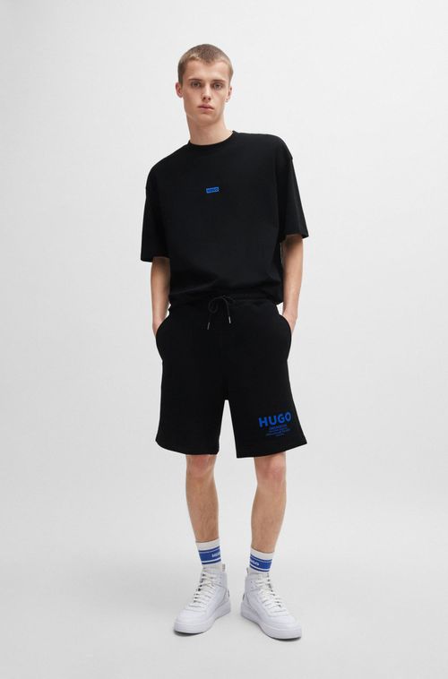 Shorts De Algodão Com Logo Da Nova Temporada