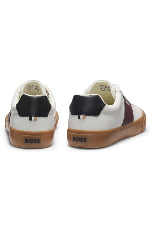 Tênis Em Couro Sintético Granulado