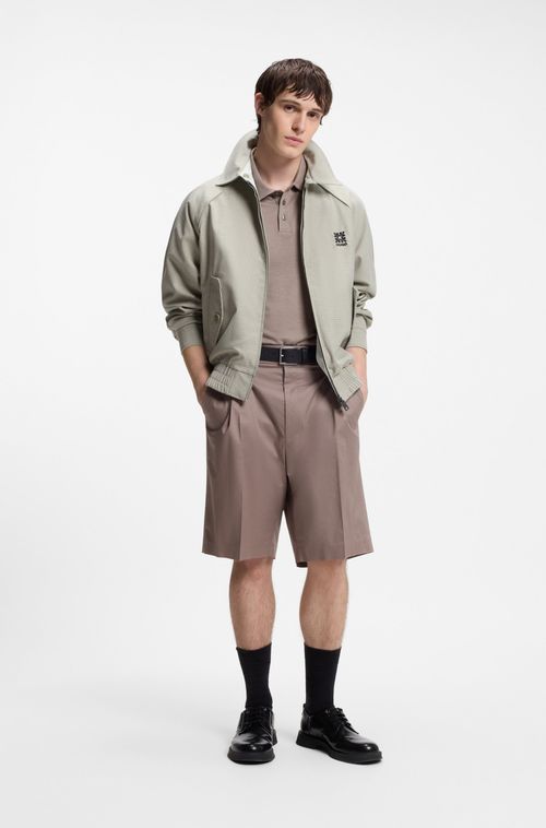 Polo De Ajuste Slim Em Interlock Descontraído