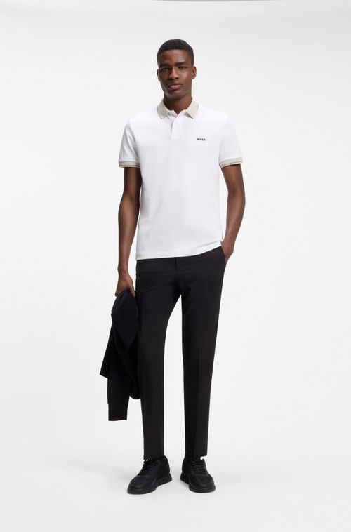 Polo Slim Fit Em Algodão