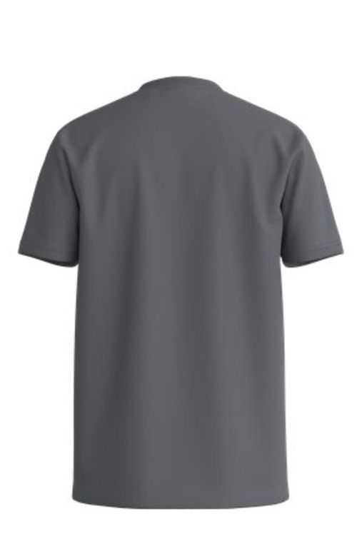 Camiseta Em Algodão Elástico Com Detalhe De Logo
