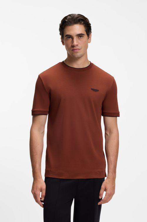 Camiseta BOSS x Aston Martin Em Algodão Mercerizado