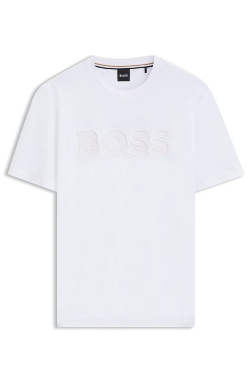 Camiseta Em Jersey De Algodão Com Grafismo Do Logo