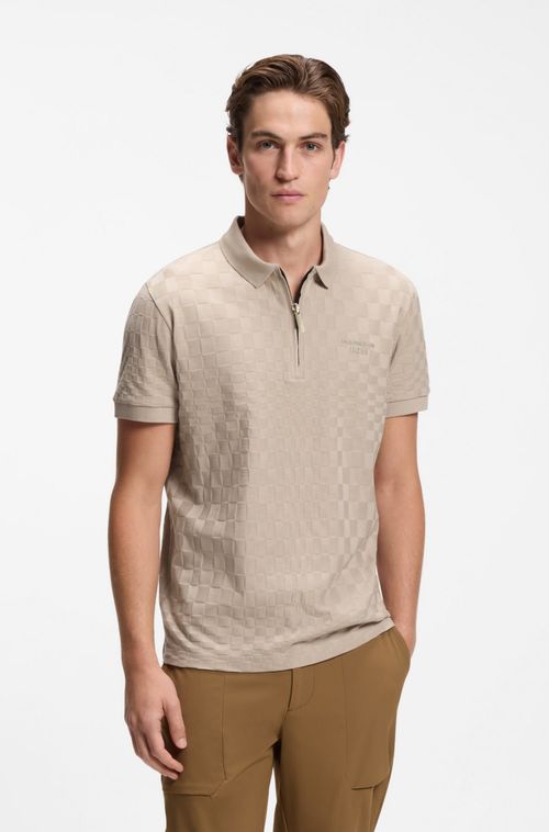 Polo Porsche X Boss De Algodão Com Padrão Pasha