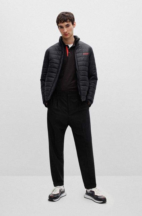 Jaqueta Puffer Repelente À Água Com Estampa De Logo