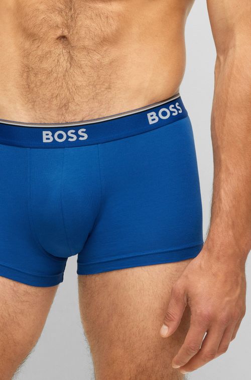 Conjunto 3 Cuecas Em Algodão Stretch Com Logo