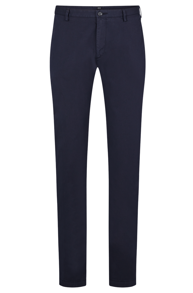 Calça Chino Slim Fit Em Gabardine De Algodão Stretch