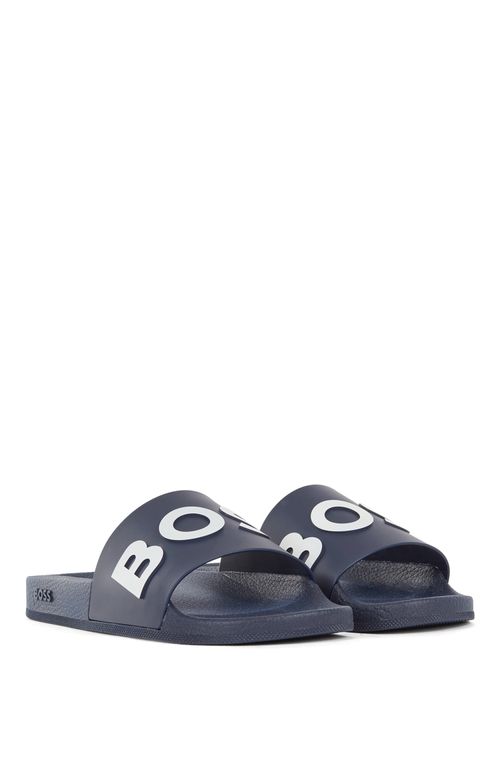 Chinelo Slide Italiano Com Logo Em Contraste