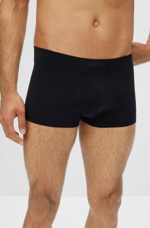 Cuecas Em Microfibra Stretch Com Logo