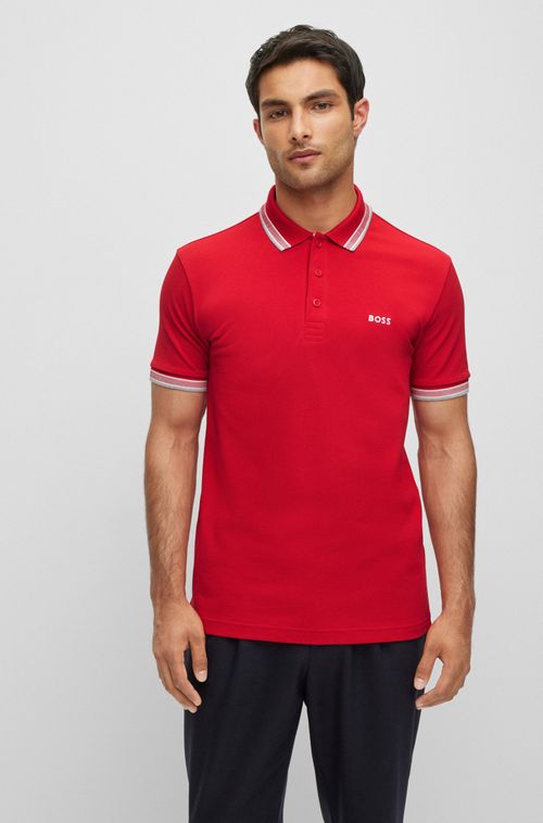 Camisa Polo Em Algodão Orgânico Com Logo