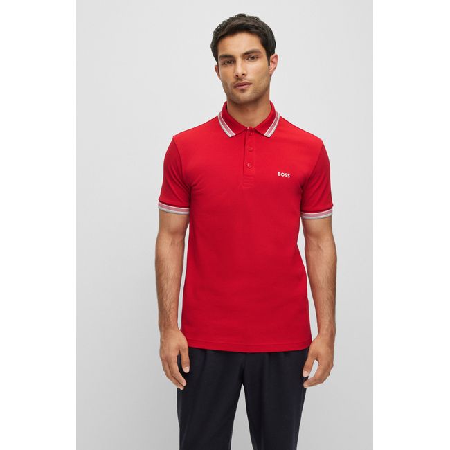 Camisa Polo Em Algodão Orgânico Com Logo