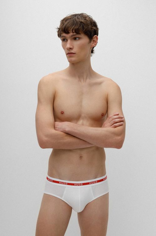 Conjunto 2 Cuecas Em Algodão Stretch Com Logo