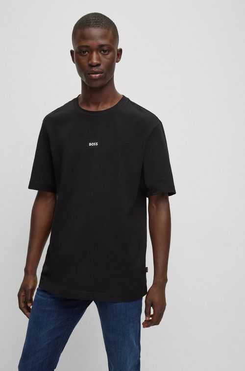 Camiseta Relaxed Fit Em Algodão Stretch Com Estampa