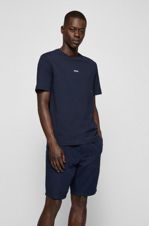 Camiseta Relaxed Fit Em Algodão Stretch Com Estampa