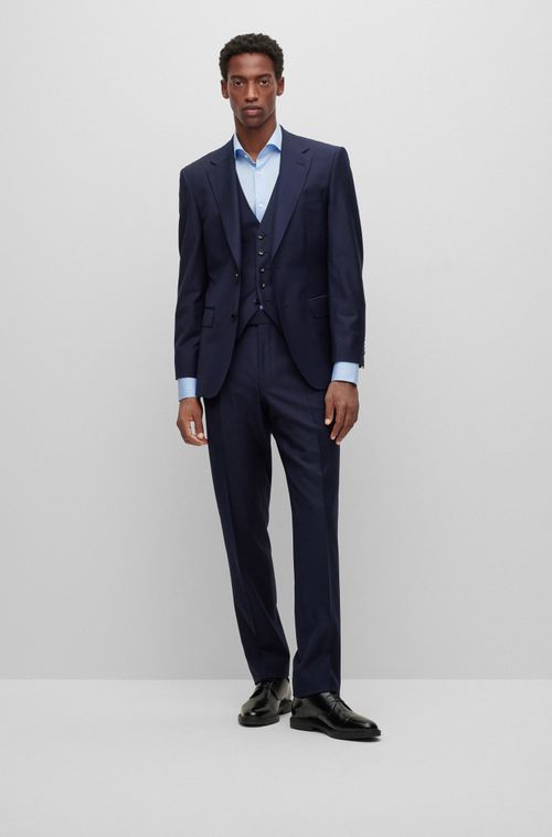 Camisa Slim Fit Em Popeline De Algodão Easy Iron