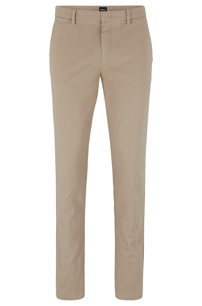Calças Chino Slim-Fit Em Gabardine Stretch