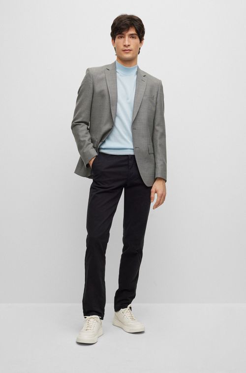 Calças Chino Slim-Fit Em Gabardine Stretch