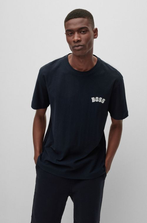 Camiseta Grande De Algodão Com Logotipo E Estampa Da Estação