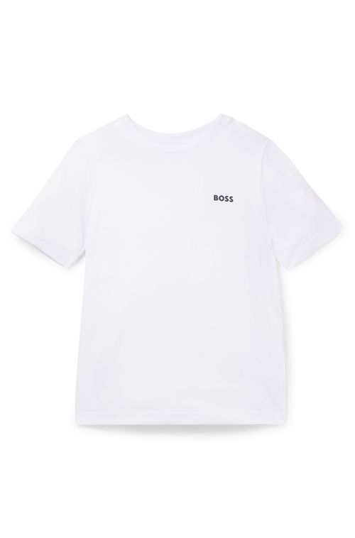 Camiseta Infantil De Algodão Com Logo Estampado