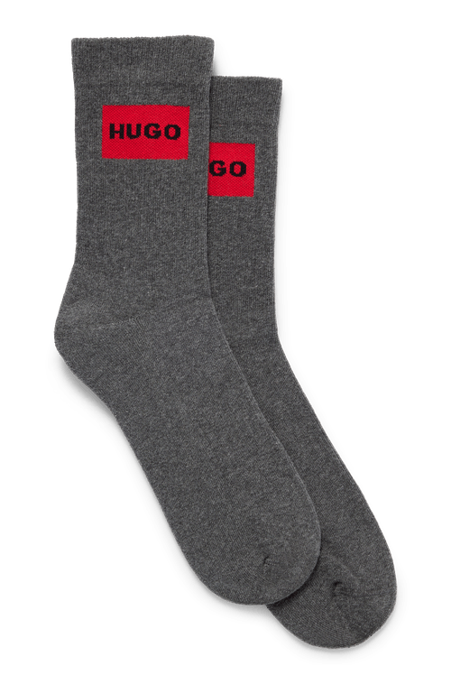 Pacote Com Dois Pares De Meias De Comprimento Curto Com Detalhes Do Logo