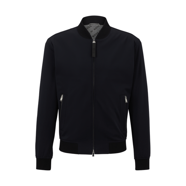 Jaqueta Slim Fit Em Jersey De Desempenho Elástico