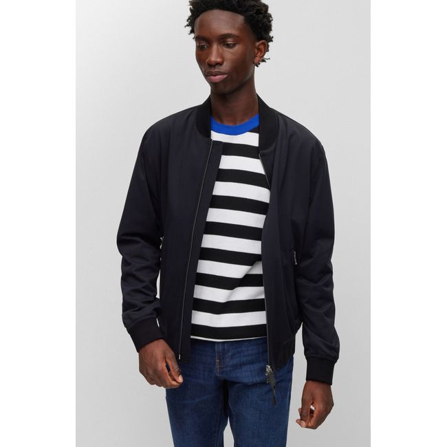Jaqueta Slim Fit Em Jersey De Desempenho Elástico