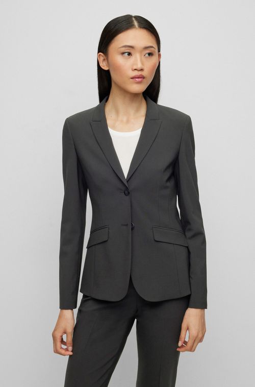 Blazer Em Lã Virgem Italiana