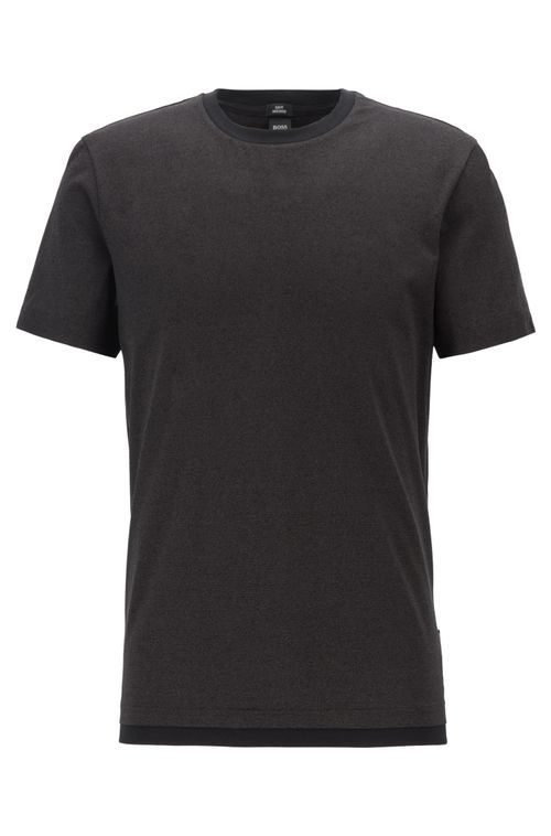 Camiseta Slim Fit Em Algodão Mouliné Mercerizado