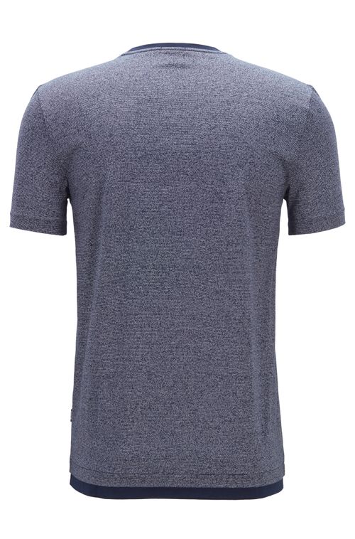 Camiseta Slim Fit Em Algodão Mouliné Mercerizado