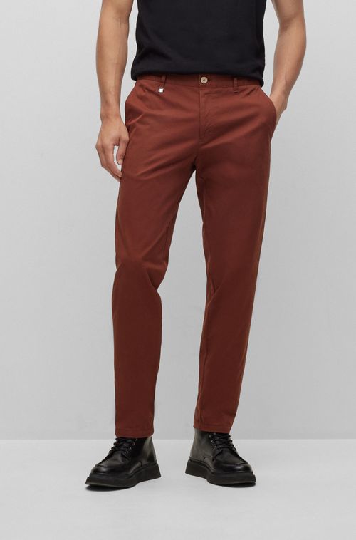 Calça Slim Fit Em Algodão Stretch Orgânico