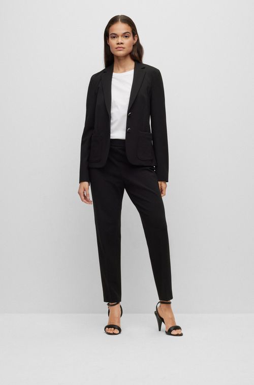 Blazer Com Caimento Extra Ajustado Em Tecido Elástico