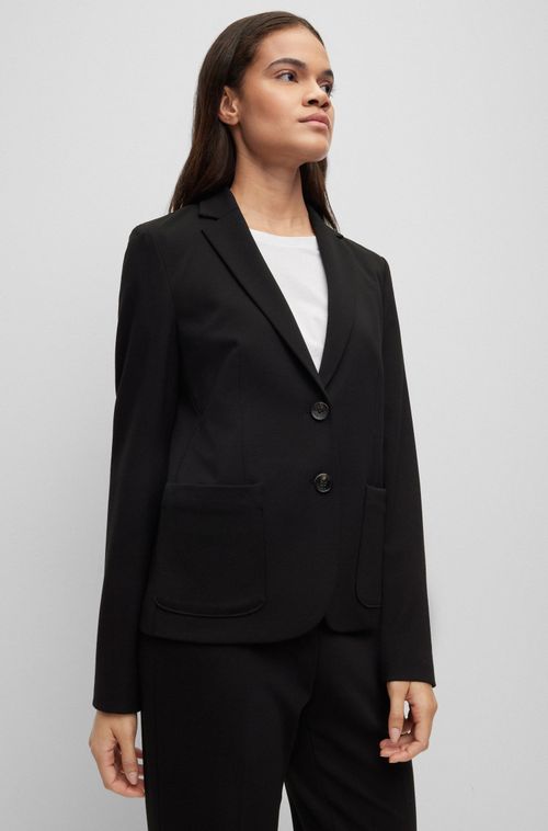 Blazer Com Caimento Extra Ajustado Em Tecido Elástico