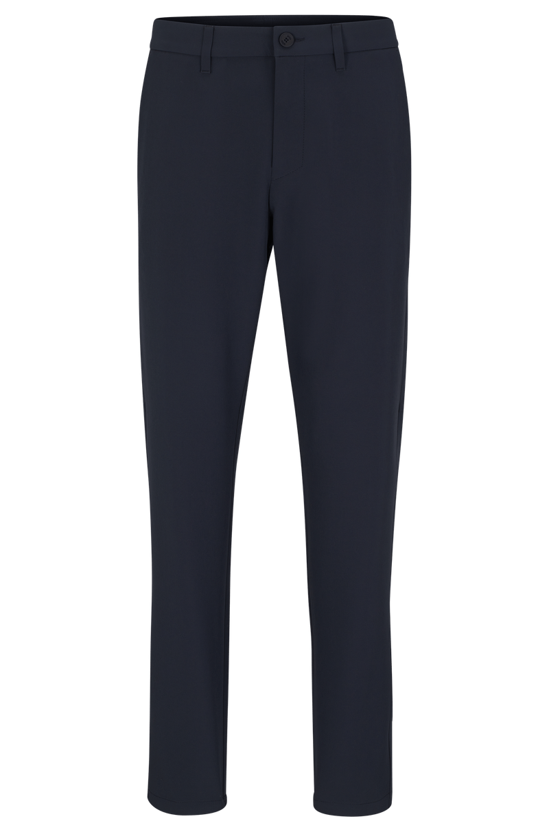 Calça Chino De Ajuste Fino Em Tecido Stretch Fácil De Passar