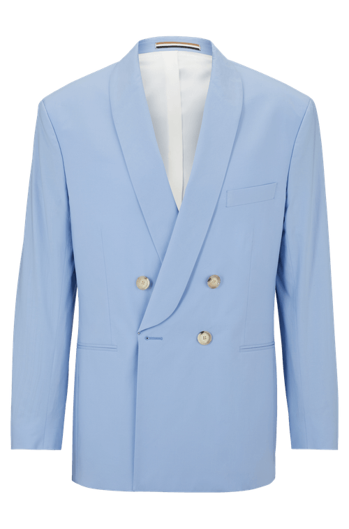 Blazer Com Caimento Solto Em Algodão Elástico