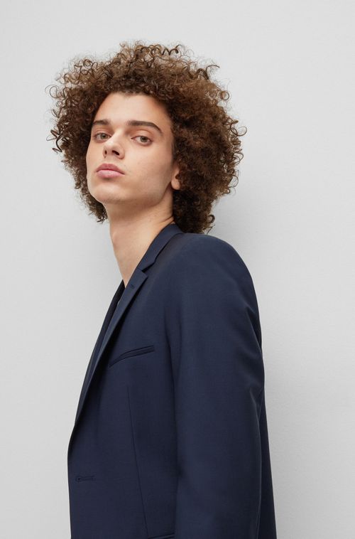 Terno Extra-Slim Fit Em Mistura De Lã Super-Flex