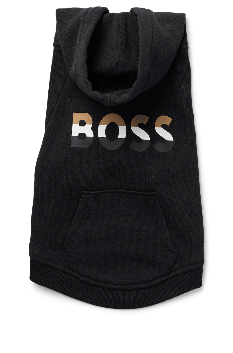 Blusa De Moletom Para Cães Com Listras De Logo