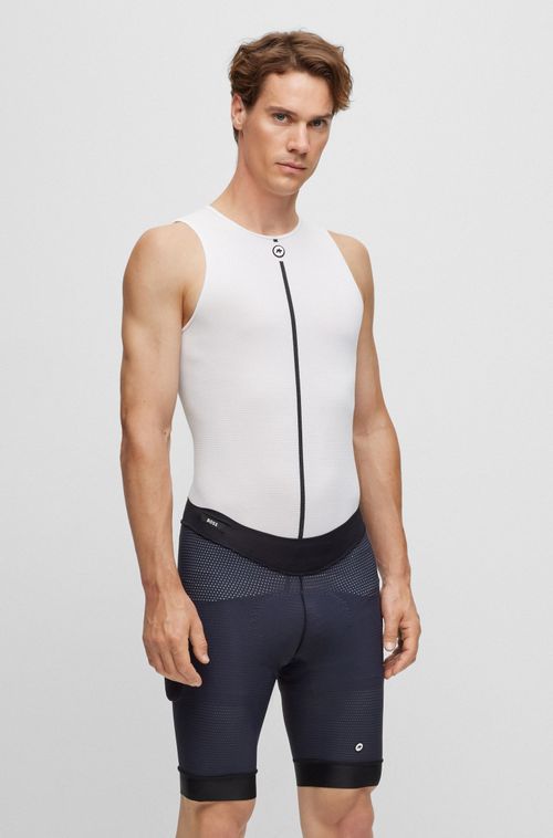 BOSS x ASSOS Shorts De Ciclismo Cinza Com Espuma Para Absorção De Impacto