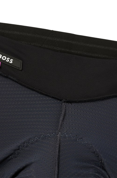 BOSS x ASSOS Shorts De Ciclismo Cinza Com Espuma Para Absorção De Impacto