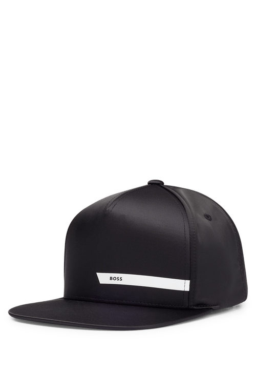 Boné De Cetim Com Faixa Do Logo