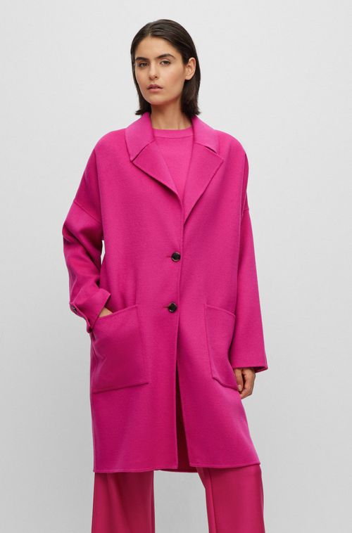 Casaco Relaxed-Fit Em Melange De Mistura De Lã