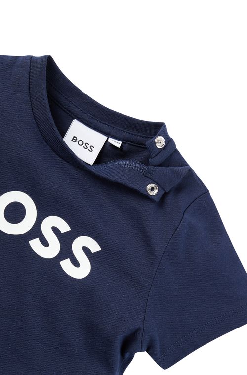 Camiseta Infantil De Algodão Com Impressão Do Logo