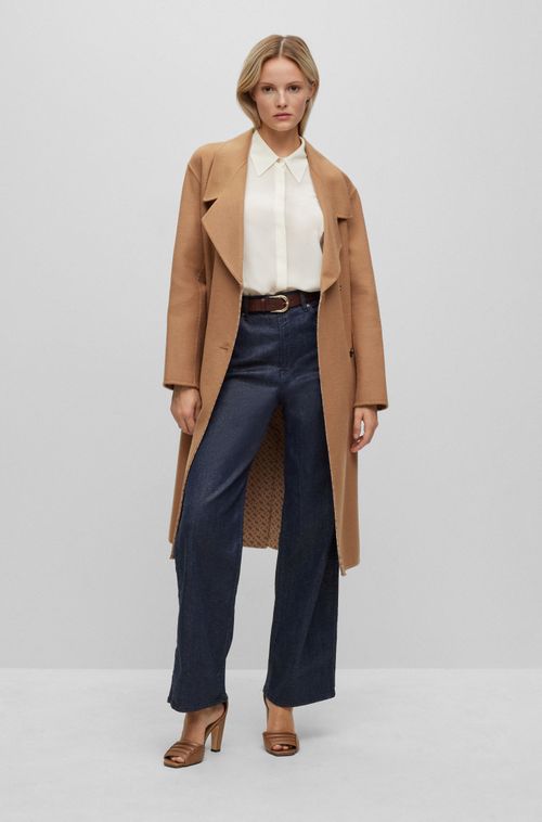 Blusa Regular-Fit Em Seda Lavada