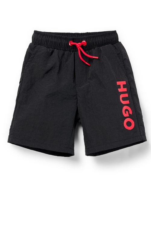 Shorts De Praia Infantil Com Impressão Do Logo