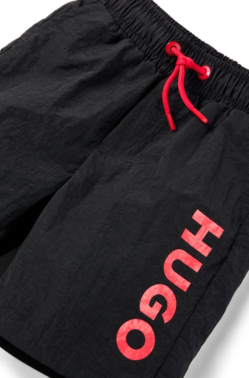 Shorts De Praia Infantil Com Impressão Do Logo