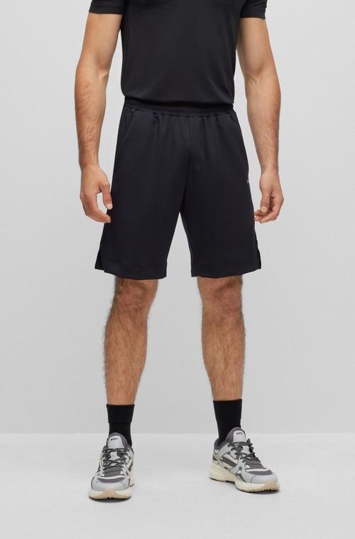 Shorts De Corte Regular Com Bolso Traseiro Com Zíper